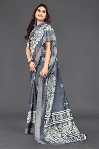 Women Georgette printed  Saree with Blouse Piece-thumb2