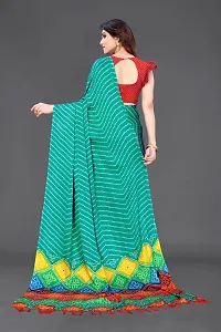 Women Chiffon Printed Saree With Blouse Piece-thumb1