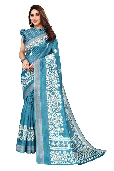 Stylish Silk Saree With Blouse Piece