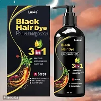 Hair Dye Instant Black Hair Shampoo for Women  Men Organic Shampoo-thumb1