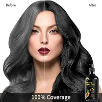 Hair Dye Instant Black Hair Shampoo for Women  Men Organic Shampoo-thumb4