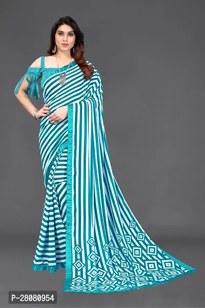 Beautiful Georgette Saree with Blouse piece-thumb0