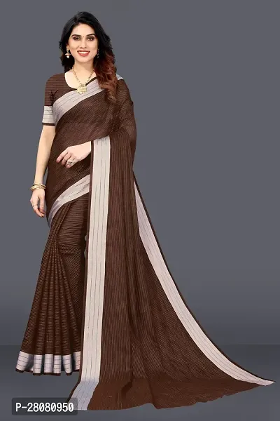 Beautiful Linen Saree with Blouse piece