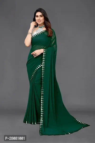 Beautiful Georgette Saree with Blouse piece-thumb0