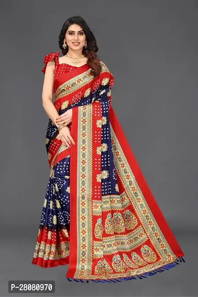 Beautiful Poly Silk Saree with Blouse piece