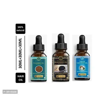 Happytree Organics Flaxseed Oil+  Castor Oil + Blackseed Oil