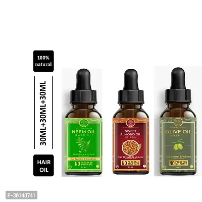 Happytree Organics Sweet Almond Oil+  NeemOil + Neem Oil-thumb0