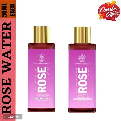 Pure And Natural Rose Water Spray For Face Skin  Hair Kannauj Gulab Jal 100 ML Pack Of 2-thumb0