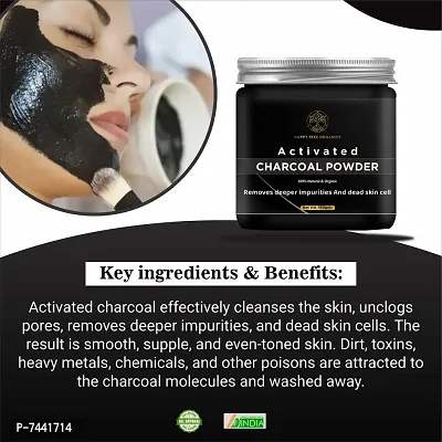 Activated Charcoal Powder For Face Cleansing And Whitening 300 Gm Pack Of 1-thumb0