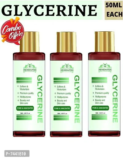 Natural Glycerine for Beauty and Skin Care 50 ml  Pack Of 3