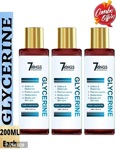 Natural Glycerine for Beauty and Skin Care 200 ml  Pack Of 3