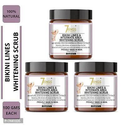 Organic Scrub For Bikini Lines Area Intimate Area For Extra Care For Skin Brightening And Whitening  Pack Of 4-thumb0