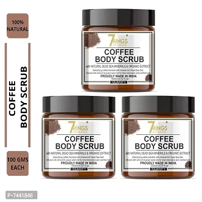 Organic Scrub For Face Coffee Scrub For Extra Care For Skin Brightening And Whitening  Pack Of 3