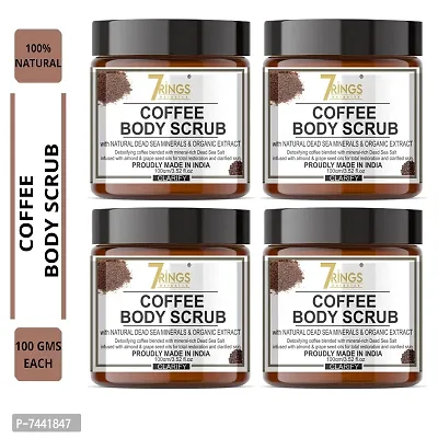 Organic Scrub For Face Coffee Scrub For Extra Care For Skin Brightening And Whitening  Pack Of 4-thumb0