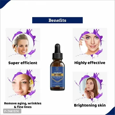 Advanced Anti Aging Face Tan Serum for Face tan Removal And Skin Brightening And Whitening 30 ml  Pack Of 1