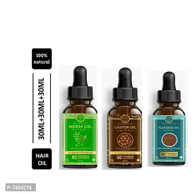 Happytree Organics Neem Oil+  Castor Oil + Flaxseed Oil