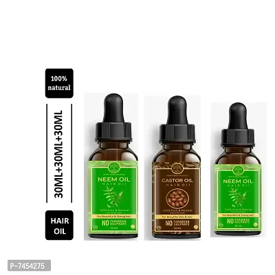 Happytree Organics Neem Oil+  Castor Oil + Neem Oil