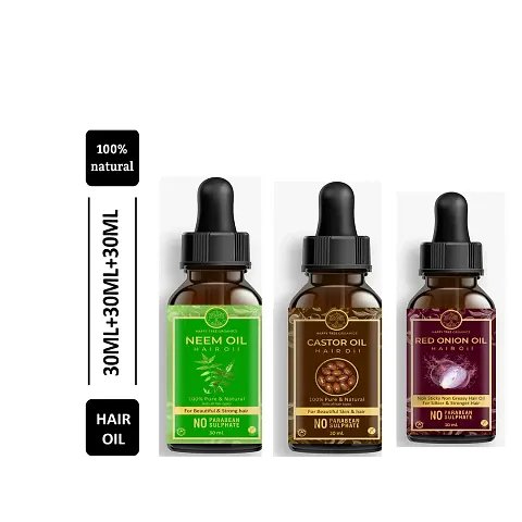 Happy Tree Organics Hair Oil (Pack Of 3)