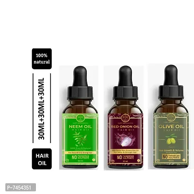 Happytree Organics Red Onion Oil+  NeemOil + Olive Oil-thumb0