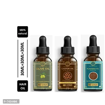 Happytree Organics Castor Oil+  Olive Oil + Flaxseed Oil-thumb0