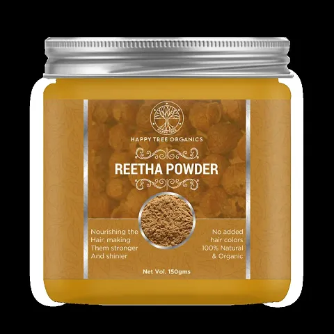 Happytree Organics 100% Natural and Organic Reetha Powder For Skin Treatment And Scalp Treatment