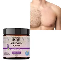 Mensonation Hair Removal Powder For Removing Hairs And D-Tanning For Legs, Forearms,Chest,Back Lavender Flavour - Pack Of 4, 100 Grams Each-thumb1