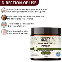 Mensonation Hair Removal Powder For Removing Hairs And D-Tanning For Legs, Forearms,Chest,Back Mogra Flavour Back - Pack Of 3, 100 Grams Each-thumb2