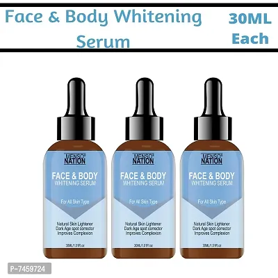 Mensonation Whitening Serum For Face And Body For Whitening And Brightening Of The Face And Body Tanning -Pack Of 3, 30 Ml Each