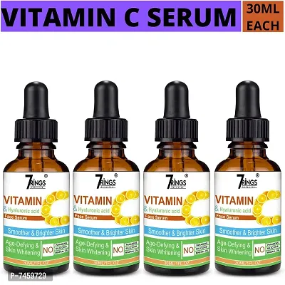 7Rings Vitamin C Face Serum With 20% Vitamin C For Skin Brightening And Whitening -Pack Of 4, 30 Ml Each-thumb0