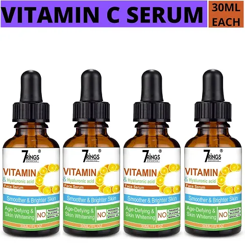 7RINGS Vitamin C Face Serum For Skin Brightening And Whitening (Pack Of 4)
