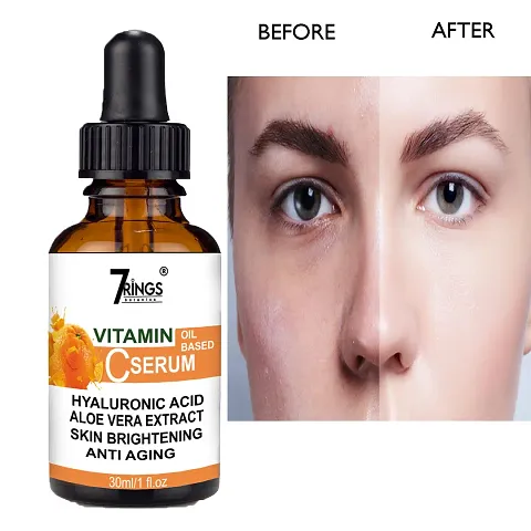 7RINGS Vitamin C Face Serum For Skin Brightening And Whitening