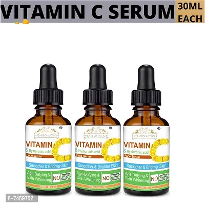 Happytree Organics Vitamin C Face Serum With 20% Vitamin C For Skin Brightening And Whitening -Pack Of 3, 30 Ml Each-thumb0