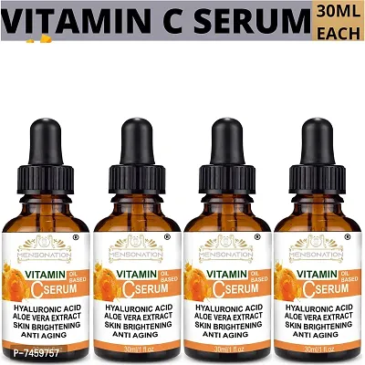 Happytree Organics Vitamin C Face Serum With 20% Vitamin C For Skin Brightening And Whitening -Pack Of 4, 30 Ml Each