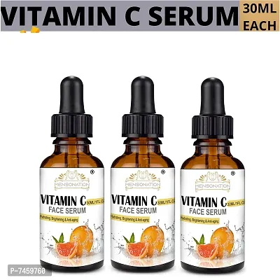 Happytree Organics Vitamin C Face Serum With 20% Vitamin C For Skin Brightening And Whitening -Pack Of 3, 30 Ml Each