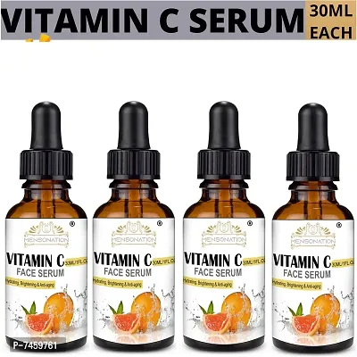 Happytree Organics Vitamin C Face Serum With 20% Vitamin C For Skin Brightening And Whitening -Pack Of 4, 30 Ml Each