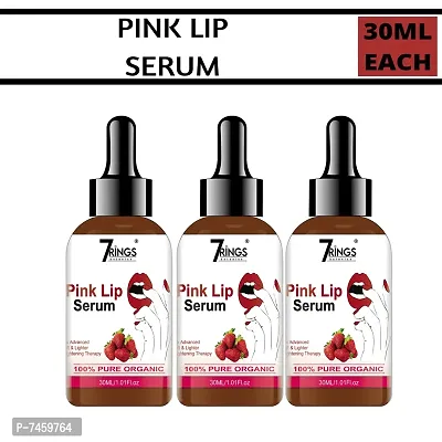 7Rings Botanics Pink Lip Serum For Smoothening Of Lips, Glossy, Shiny And Softness Of Lips With Fruity Flavour For Moisturizing And Nourishing Effect For Men And Women -Pack Of 3, 30 Ml Each-thumb0