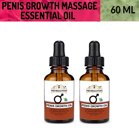 MENSONATION Natural And Organic Penis Growth Oil (Pack Of 2)