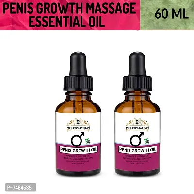 Natural And Organic Penis Growth Oil Helps In Penis Enlargement And Boosts Sexual Confidence 60 ML Pack Of 2