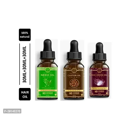 Happytree Organics Neem Oil+  Castor Oil + Red Onion Oil-thumb0