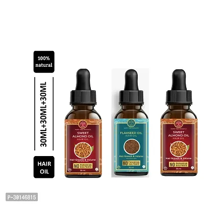 Happytree Organics Flaxseed Oil+  Sweet Almond Oil Oil + Sweet Almond Oil-thumb0