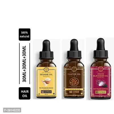 Happytree Organics Sesame Oil+  Blackseed Oil + Onion Blackseed Oil