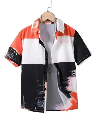 Roshni Fash New Lycra Half Sleeve Boy's Shirt