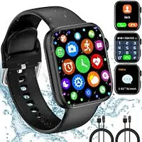 New /SMART WATCH 2023 latest version /T500 Full Touch Screen Bluetooth Smartwatch with Body Temperature, Heart Rate  Oxygen Monitor Compatible with All 3G/4G/5G Android  iOS-thumb3