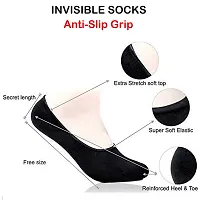 IGNOTO Fashionable Unique Modern Unisex Socks || 3 invisible socks  3 Ankle Socks (Color: Assorted)-thumb3