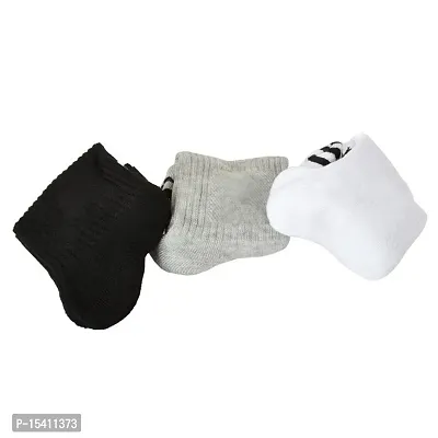 IGNOTO Fashionable Unique Modern Unisex Socks || 3 invisible socks  3 Ankle Socks (Color: Assorted)-thumb5