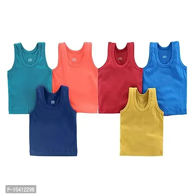 Zero Size Vest (Pack of 12) New Born Infant Baby Kids Inner Wear Baniyan Unisex Cotton Baby Sando Vest 100% Cotton Housiry || (Multicolor)-thumb2