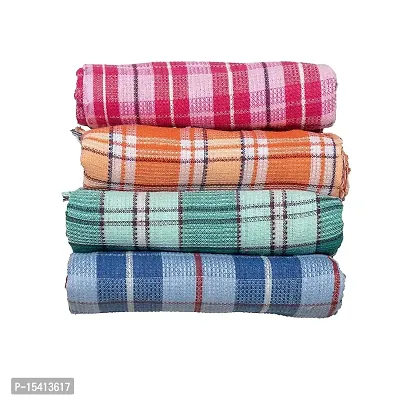IGNOTO Soft and Fast Water Absorbent Cotton Bath Towels || Anti Bacterial (75cms x 152cms) Multi Colour (Pack of 3)