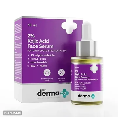 The Derma Co 2% Kojic Acid Face Serum With 1% Alpha Arbutin  Niacinamide For Dark Spots  Pigmentation, 30ml-thumb0