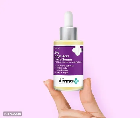 The Derma Co 2% Kojic Acid Face Serum With 1% Alpha Arbutin  Niacinamide For Dark Spots  Pigmentation, 30ml-thumb2