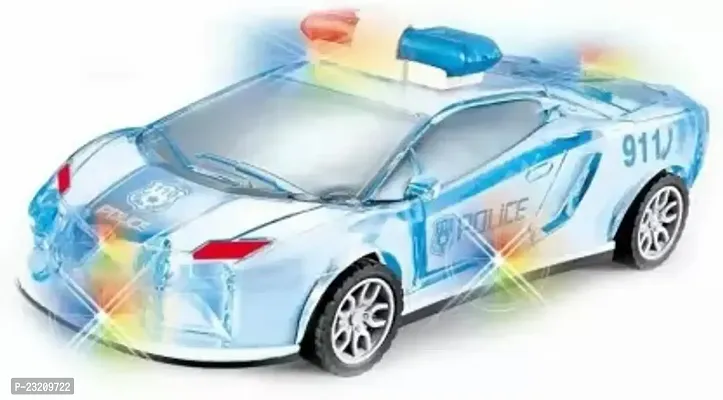 Littlewish Police Car Toy With Lights And Siren Sound (Multicolor, Pack Of 1)